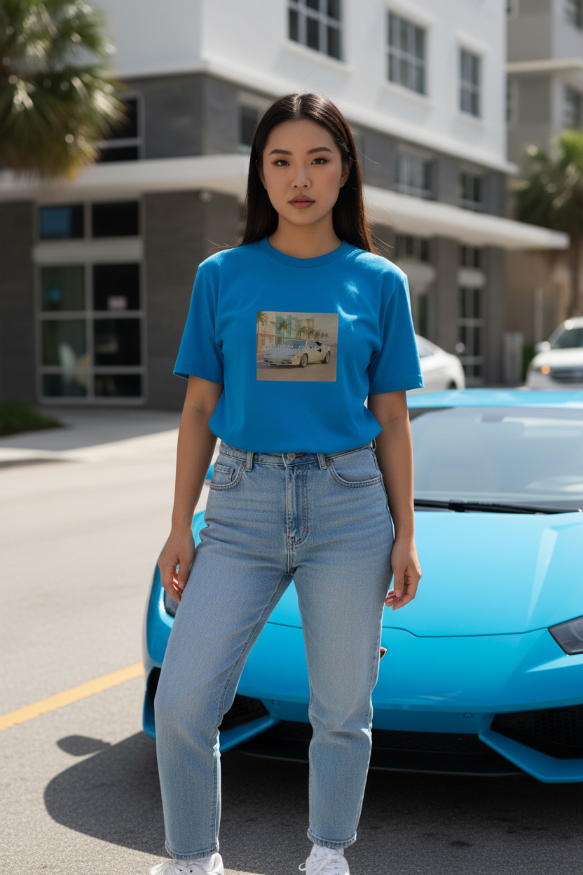 Lambo Ramen - Blue - Small Print
