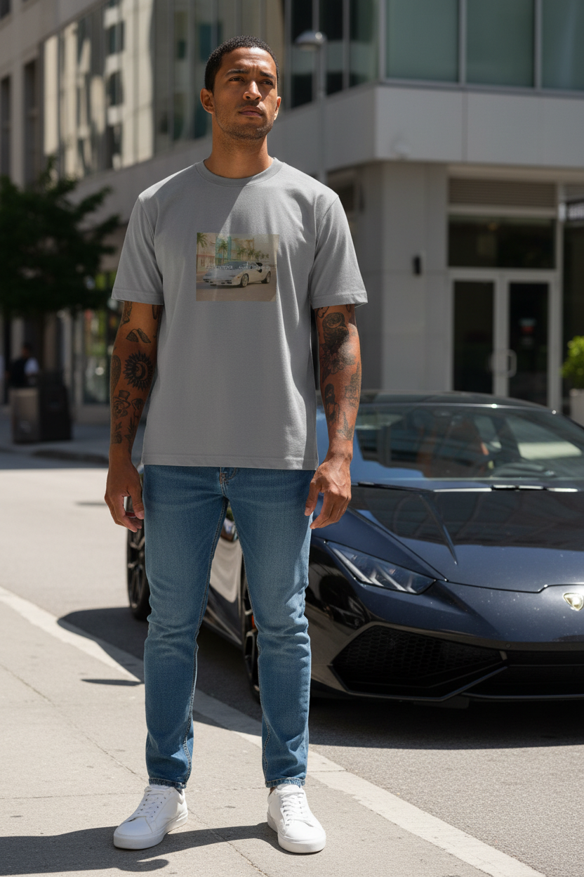 Lambo Ramen - Gray - Small Print