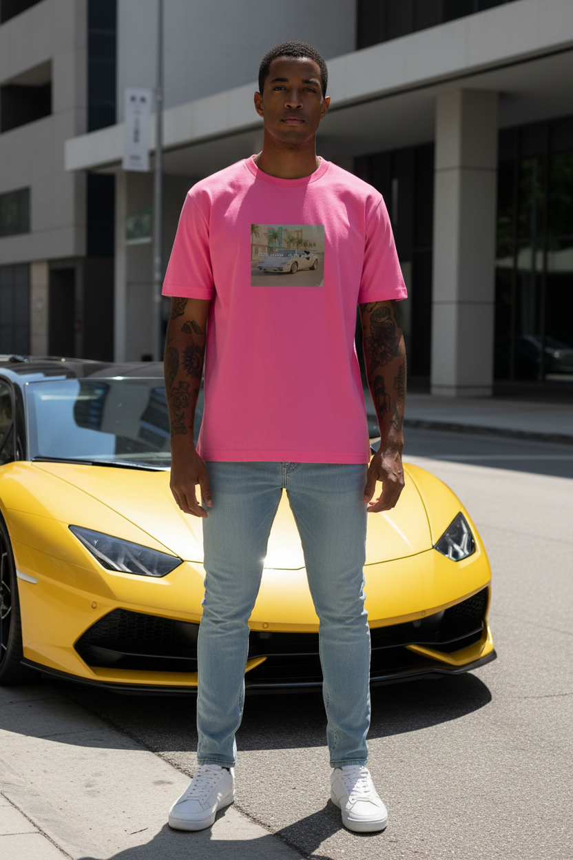 Lambo Ramen - Pink - Small Print
