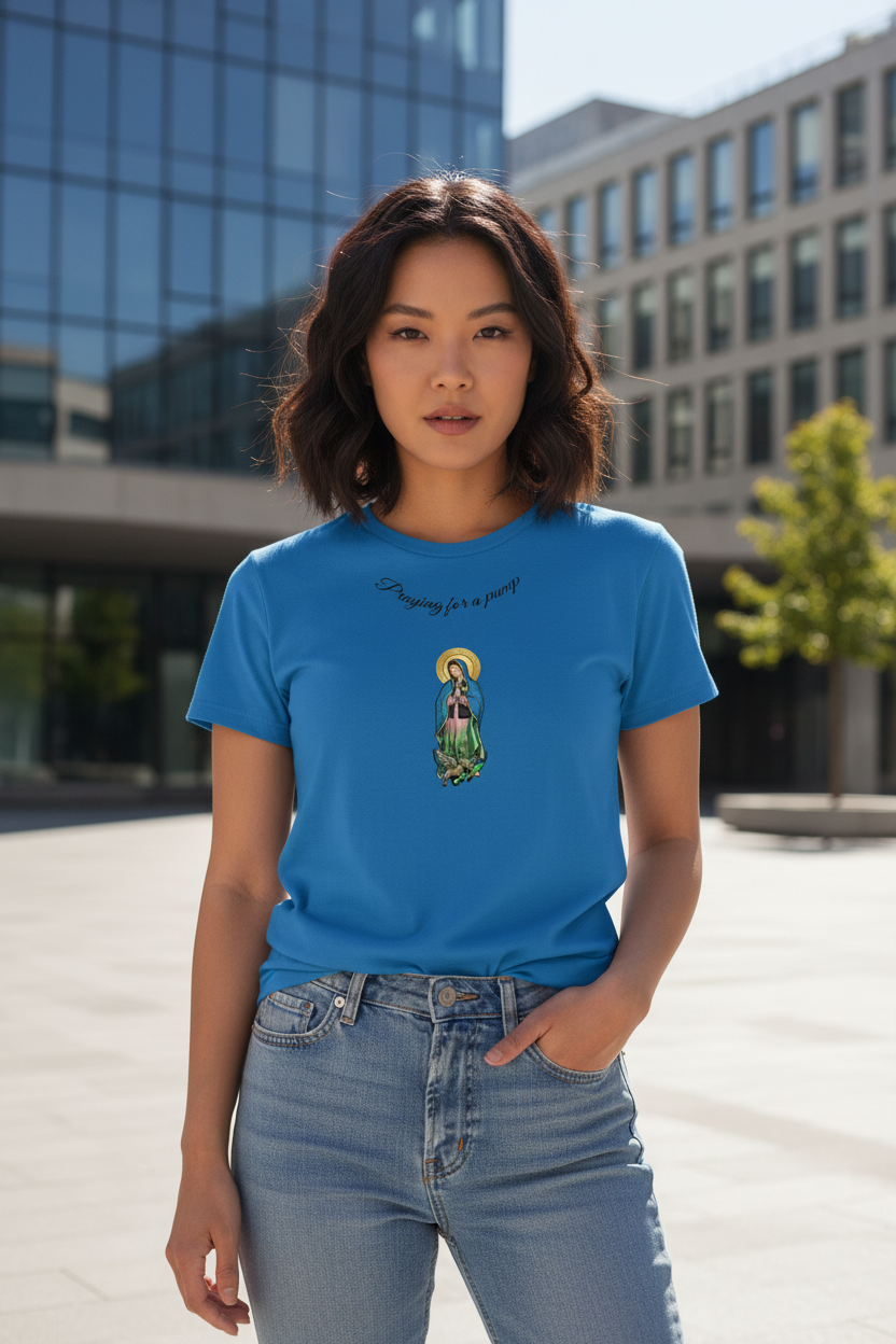 Pray for a Pump - Blue - Small Print
